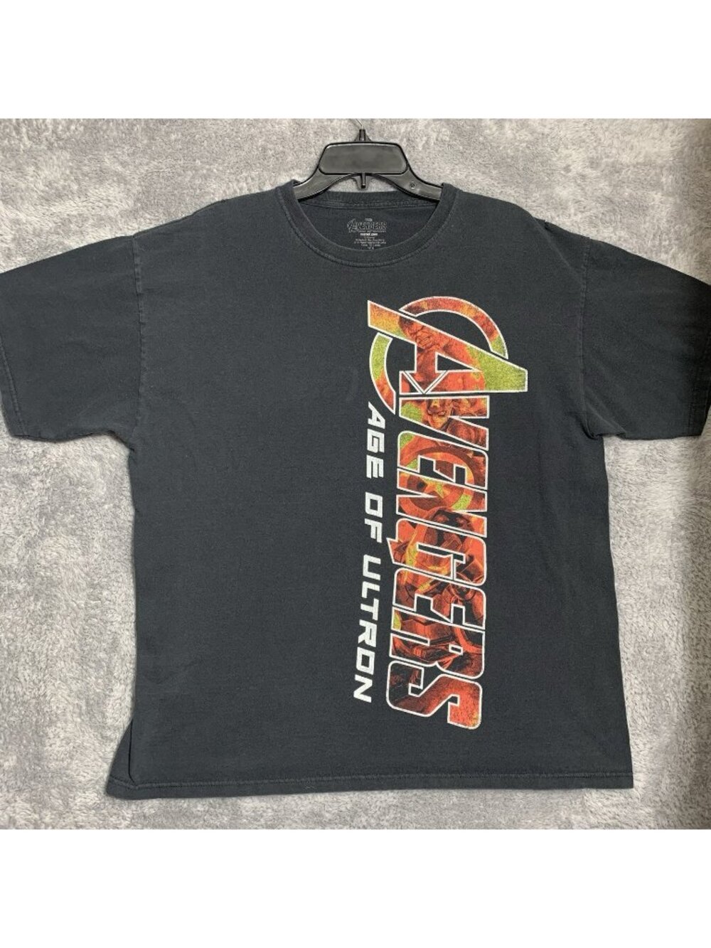 Marvel Avengers Age of Ultron T-Shirt Mens XL Black Graphic Tee BioWorld 2015